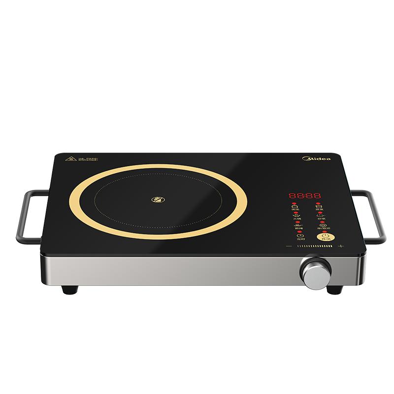 美的midea电陶炉2200w大功率旋转控温触摸按键红外光波加热不挑锅chw