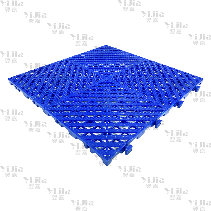 翌嘉 YJ3121304地格栅塑料拼接地板垫网格垫板 蓝色