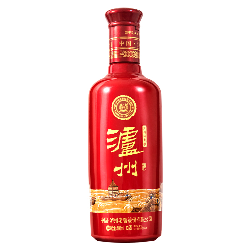 泸州老窖 泸州酒柔顺 52度 480ml单瓶 白酒