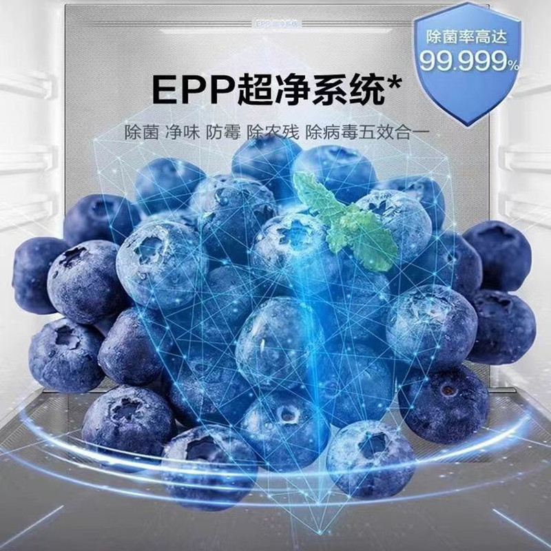 海尔小红花套系471L双开四门594mm超薄零嵌入式一级能效风冷无霜家用电冰箱BCD-471WGHTDB9S9U1