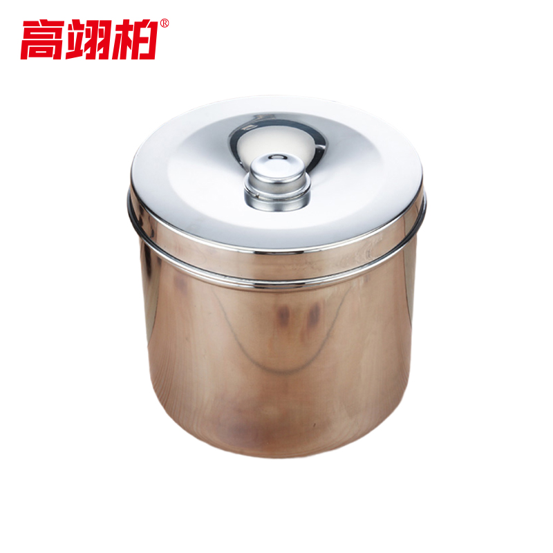 高翊柏 33010996 304不锈钢消毒罐 12cm纱布缸 留样圆盒实验室贮物槽储物罐油膏罐高清大图