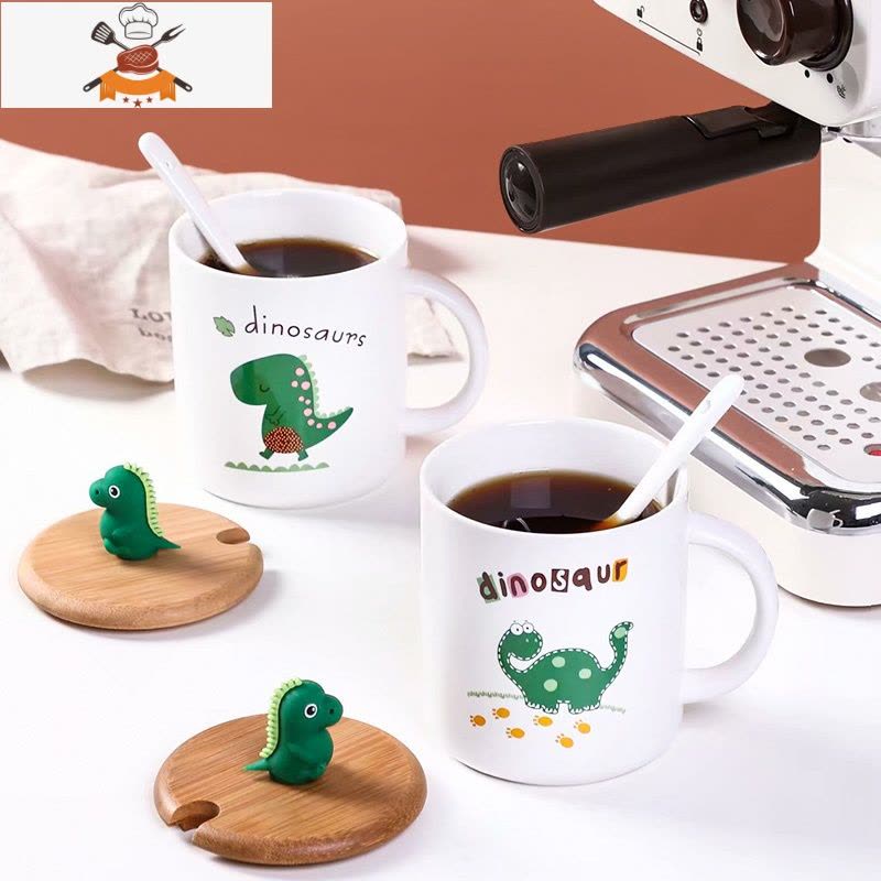 陶瓷马克杯带盖创意可爱家用早餐牛奶杯子喝水杯家咖啡杯男女茶杯 敬平图片
