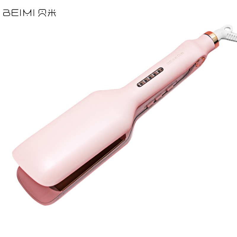 贝米（BEIMI）负离子卷发棒韩国蛋卷头电卷发棒水波纹烫发器蛋蛋卷波浪夹板陶瓷电卷棒 樱花粉