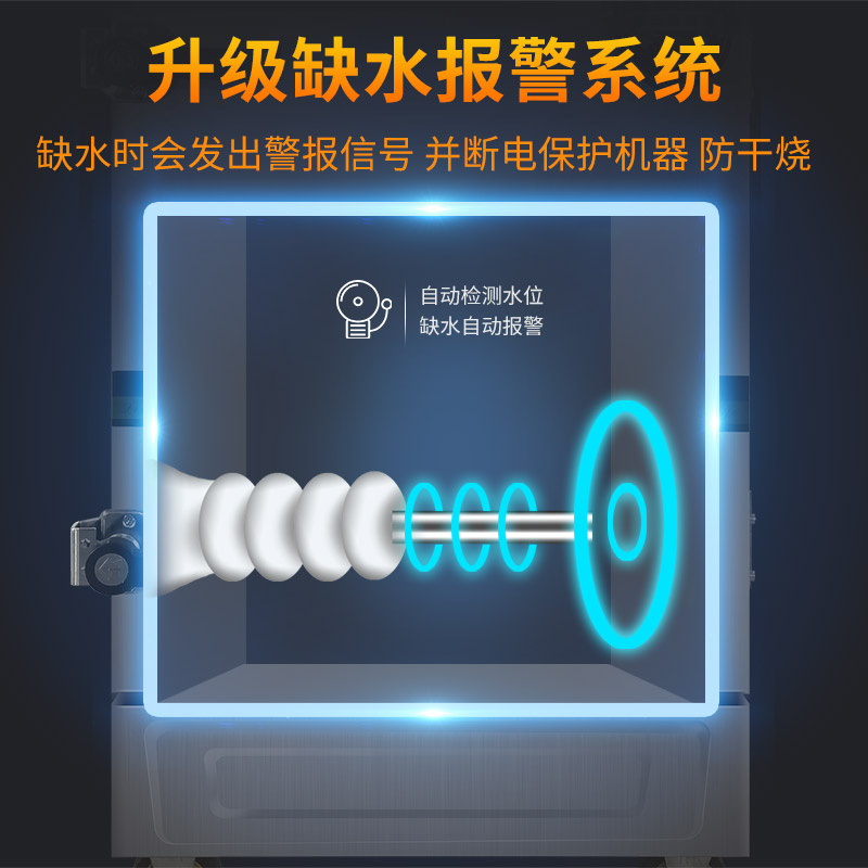 东贝24盘蒸饭柜商用HL-ZG24RQ燃气蒸炉全自动高效发热管90分钟可定时安全防干烧自动进/停水 缺水报警高清大图
