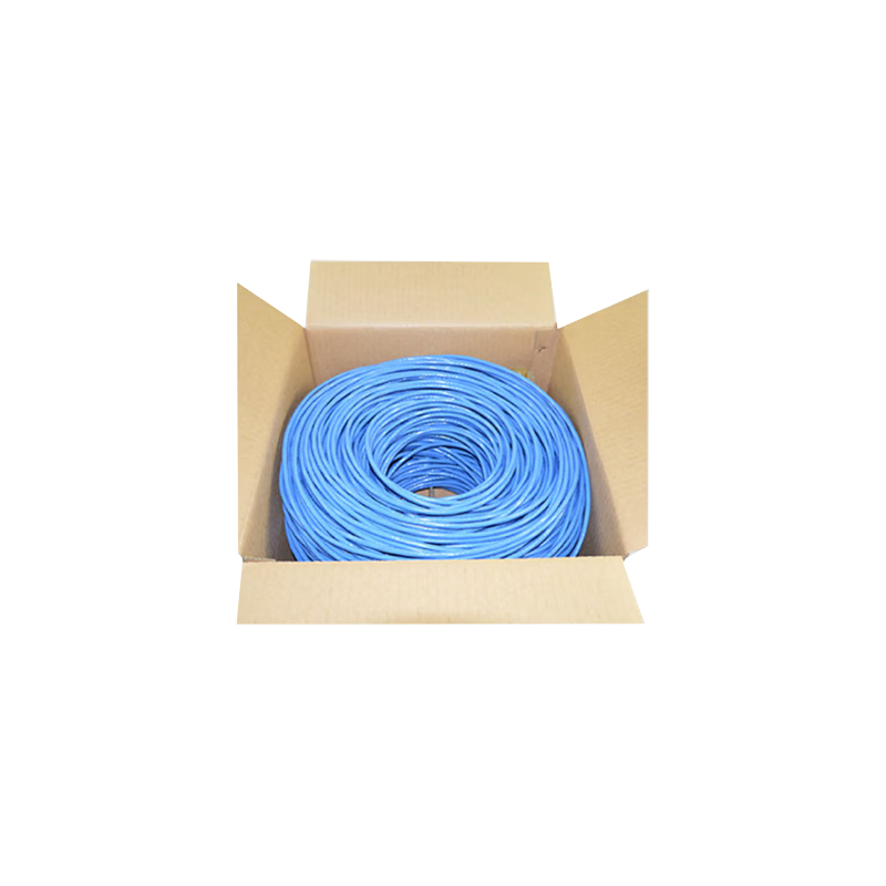 淘行者 TXZ-68 超五类纯铜双层屏蔽成箱网线(305米/箱)蓝色高清大图