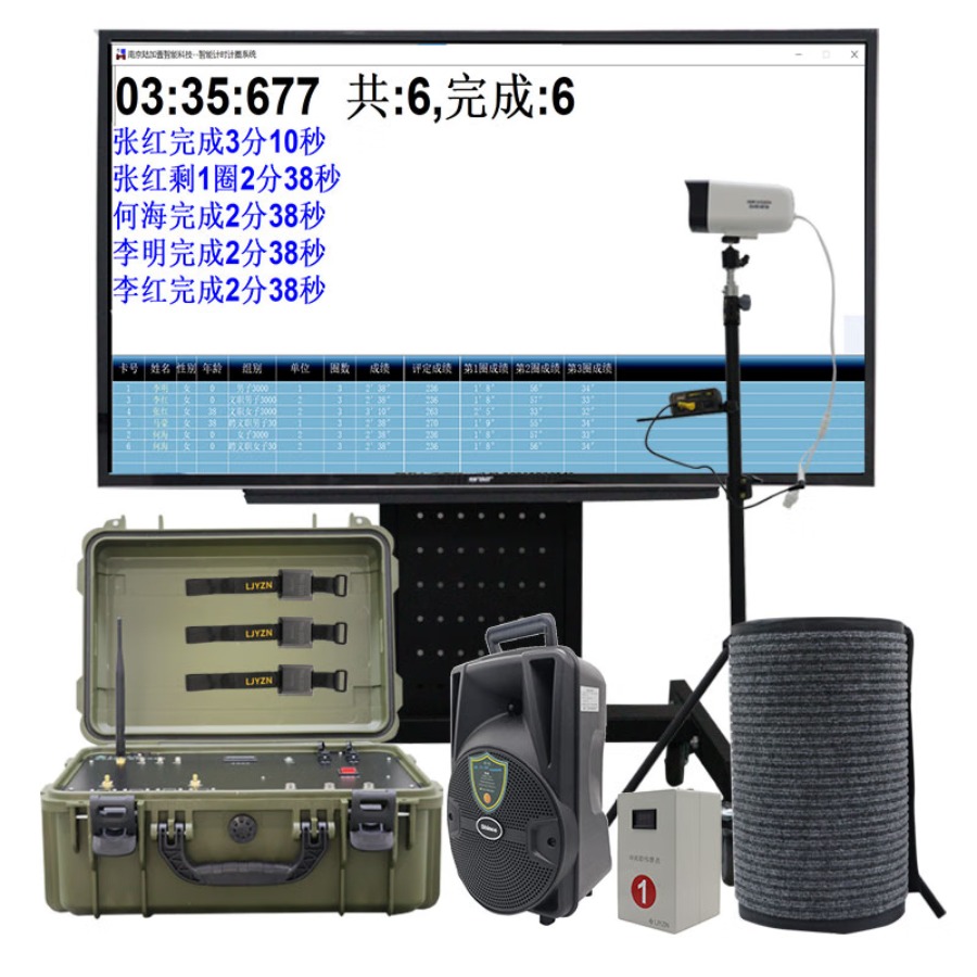 LJYZN1012LL中长跑考核系统南京陆加壹无线智能中长跑测试仪体能3000米考核系统跑步测试仪