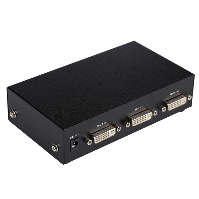 智企亿品 JH DVI分配器 一分二 高清数字视频分屏电脑显示器投影仪 MT-DV2H 1进2出 2口