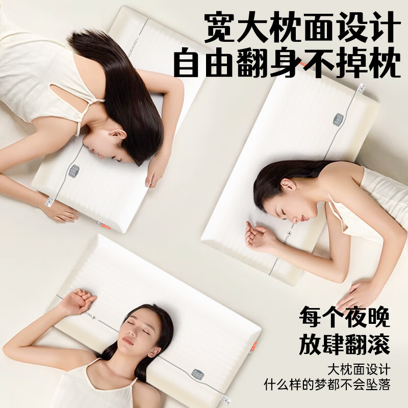 飞乐思 深睡云感枕颈椎护颈慢回弹四季通用硅胶枕 单只枕头高清大图