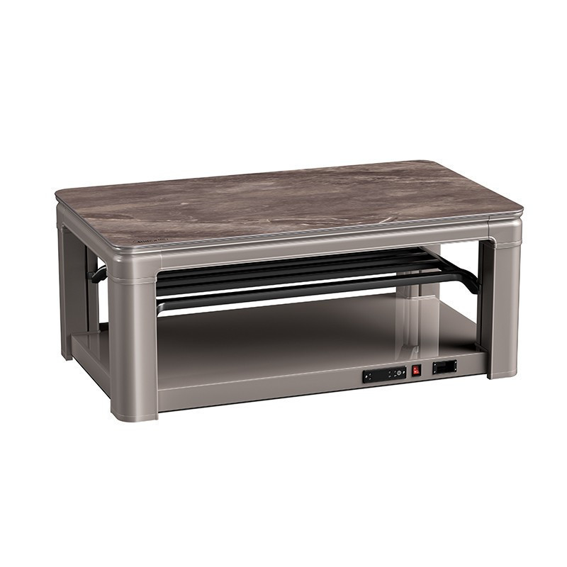 美的midea电暖桌取暖桌长方形家用多功能烤火桌子客厅电暖茶几升降