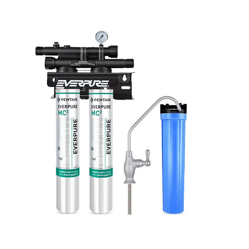 爱惠浦(Everpure)MC2 双滤头 大流量-额定净水量3300L 商用直饮净水器