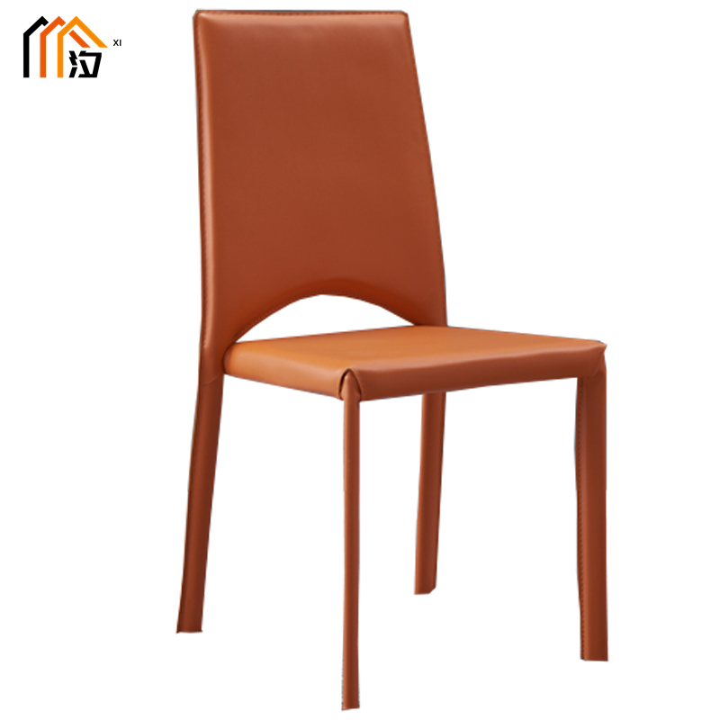 汐 餐椅 橙色把高清大图