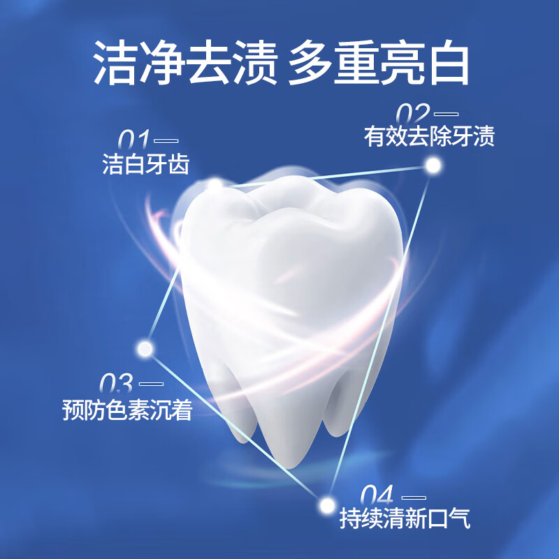 纳爱斯 自然盐白牙膏去牙渍 200g*2高清大图