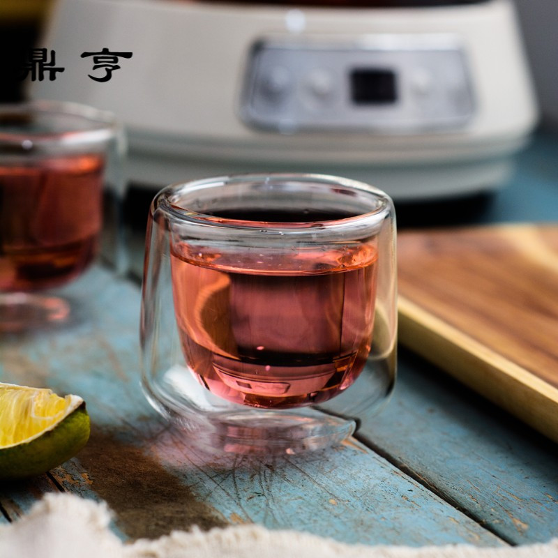 鼎亨简约花茶杯套装玻璃花果茶壶家用水果茶壶蜡烛耐热英式下午茶