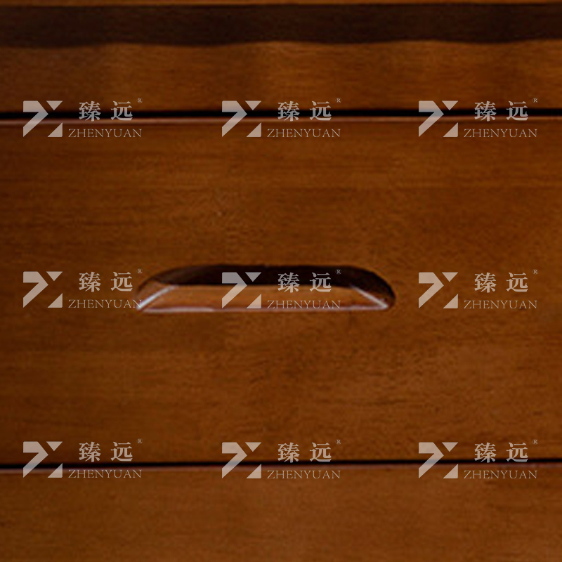 臻远 ZY4030706 床头柜胡桃色床边收纳储物柜