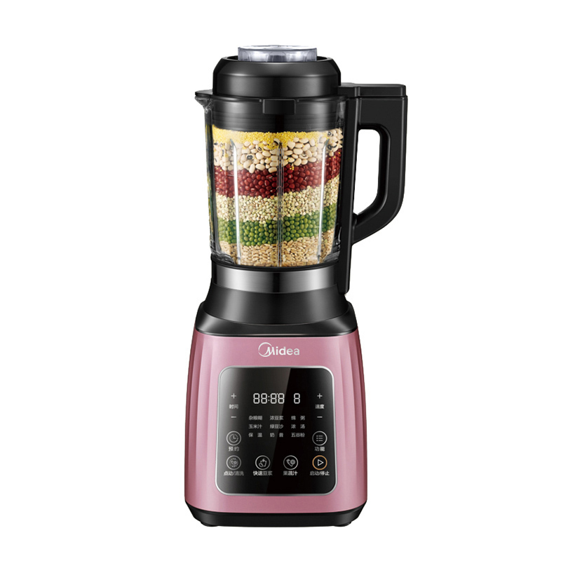 美的破壁机mj-pb10power206日本精钢八叶不锈钢刀头3-5人预约功能料理