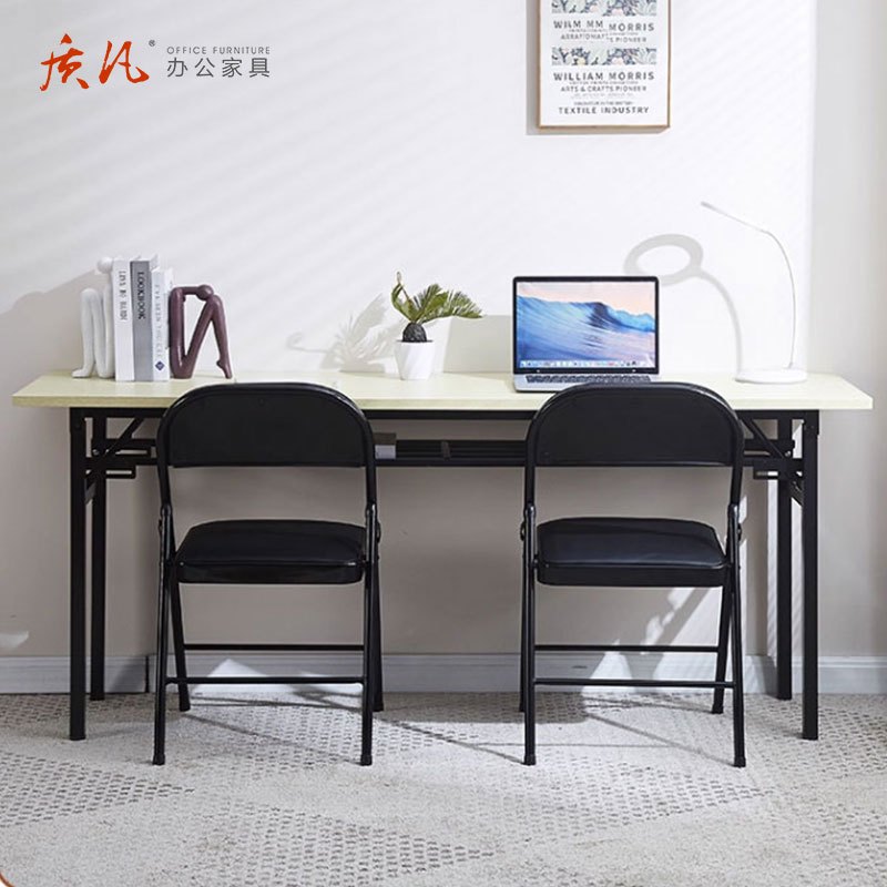 质凡 ZDZ-19简易可折叠培训桌便携长条桌餐桌颜色备注 双层1600*500*750高清大图