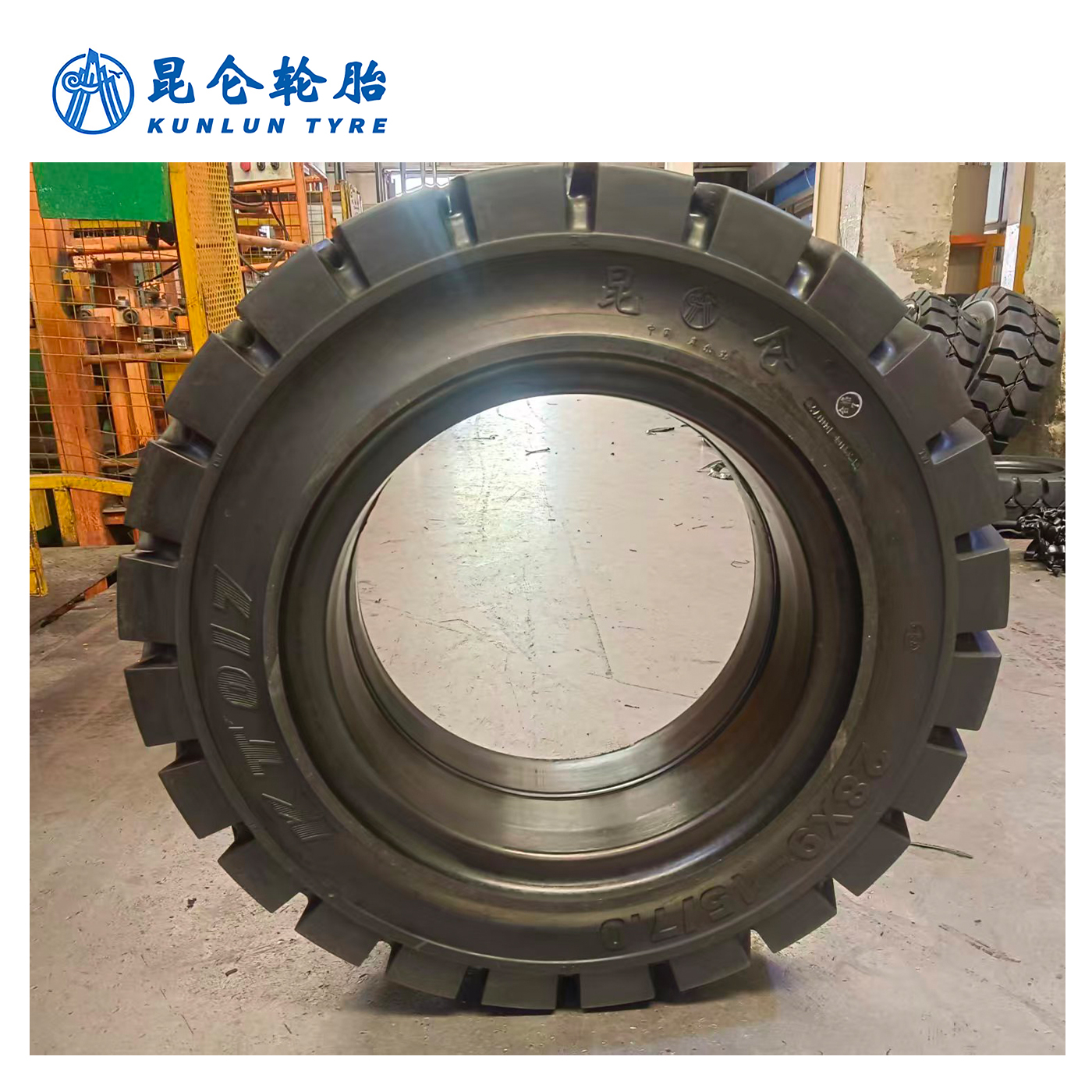 昆仑 叉车轮胎 28×9-15/7.0-KT017 实心轮胎 条高清大图