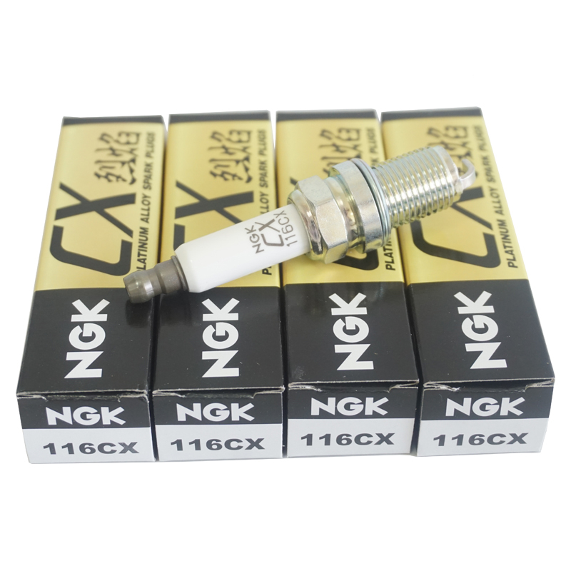 NGK 烈焰铂金火花塞 116CX 单支装 奇瑞A3A5/瑞虎/瑞麒/威麟/EC7/自由舰/远景/陆风/阁瑞斯