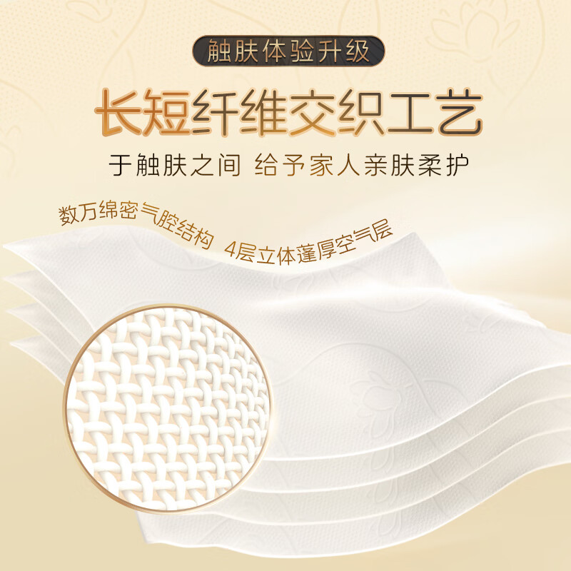 清风 有芯卷纸 厚柔 4层110克*30卷 卫生纸 纸巾整箱(单位:箱)高清大图