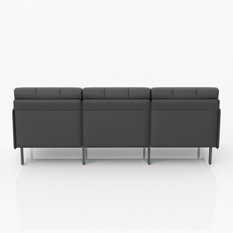 圣斯顿 西皮办公接待沙发 S-JW161-3XP 2035*780*795mm 黑色 张高清大图