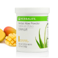 HERBALIFE康宝莱 膳食营养补充剂 芦荟粉营养粉 调理肠胃 改善肠胃芒果味 120克/罐装