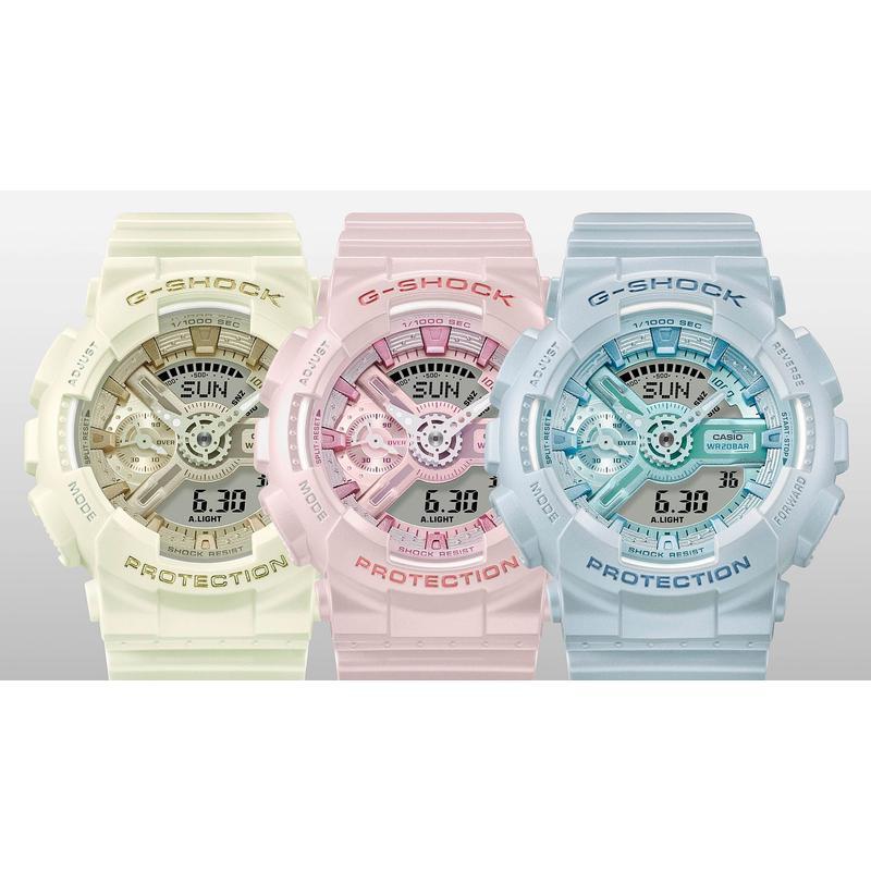 CASIO 卡西欧多功能石英男士手表珍珠光泽硅胶表带
