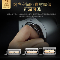 苏泊尔（SUPOR）蒸汽电饼铛煎烤机升降盘电饼铛可拆洗上下烤盘智能家用烙饼锅 高温蒸汽煎烤升降盘厚薄 双面拆洗