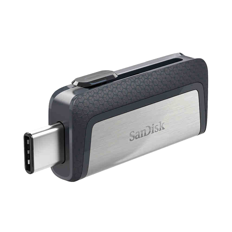 闪迪(Sandisk)32GB U盘 Type-C接口 至尊高速手机电脑两用双接口OTG内存扩容 灰色