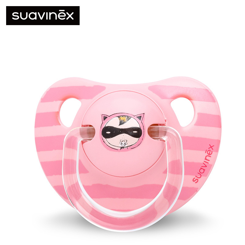 苏维妮(SUAVINEX )原装进口拇指宝宝安睡型乳胶安抚奶嘴( +6/18个月)超人