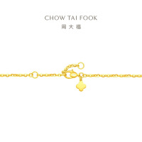 周大福碎金葫芦足金黄金手链女计价(工费360)送礼物EOF1592七夕礼物