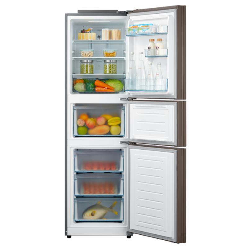 美的(Midea)BCD-239WTGPM对开门三门电冰箱玫瑰金/个