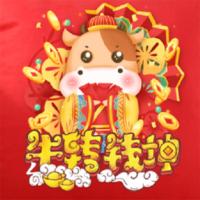 牛转乾坤抱枕被抱枕45*45