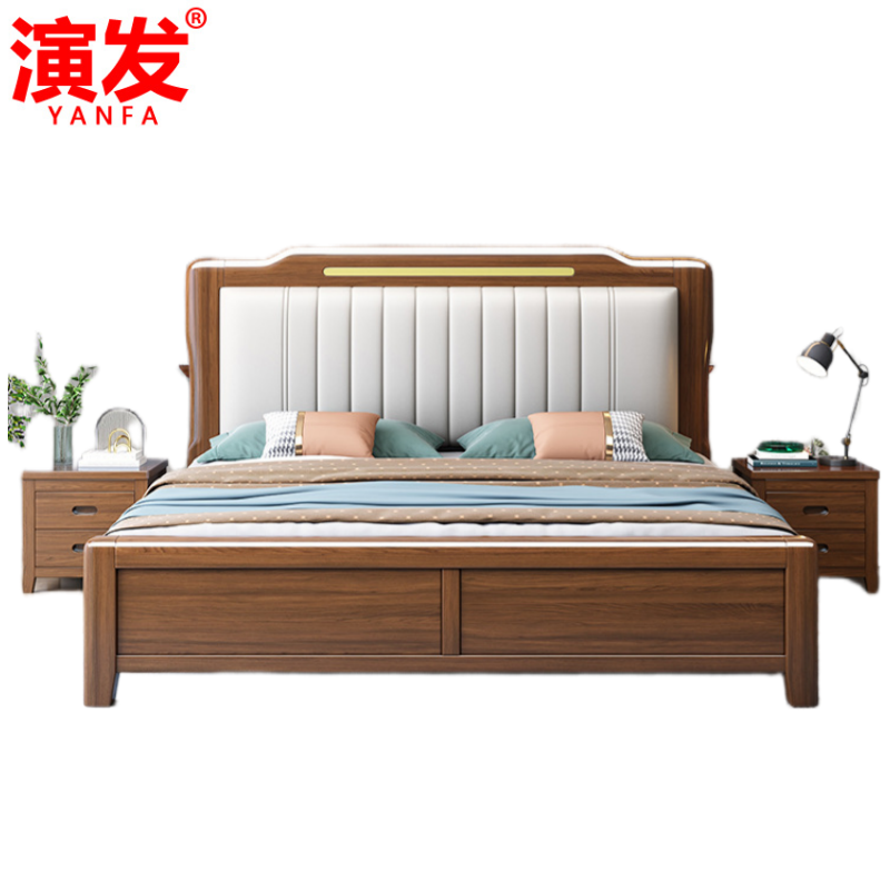 演发 双人床+2柜 1.8m 套高清大图