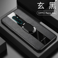 [送膜两张]高铭宣 oppo reno ace手机壳皮套reno2新款10倍变焦z保时捷软壳 RENO ACE[玄黑]