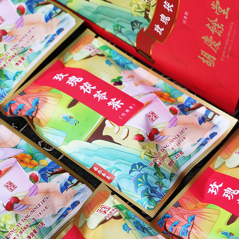 胡慶餘堂 玫瑰茯苓茶120克（10克*12袋）盒装