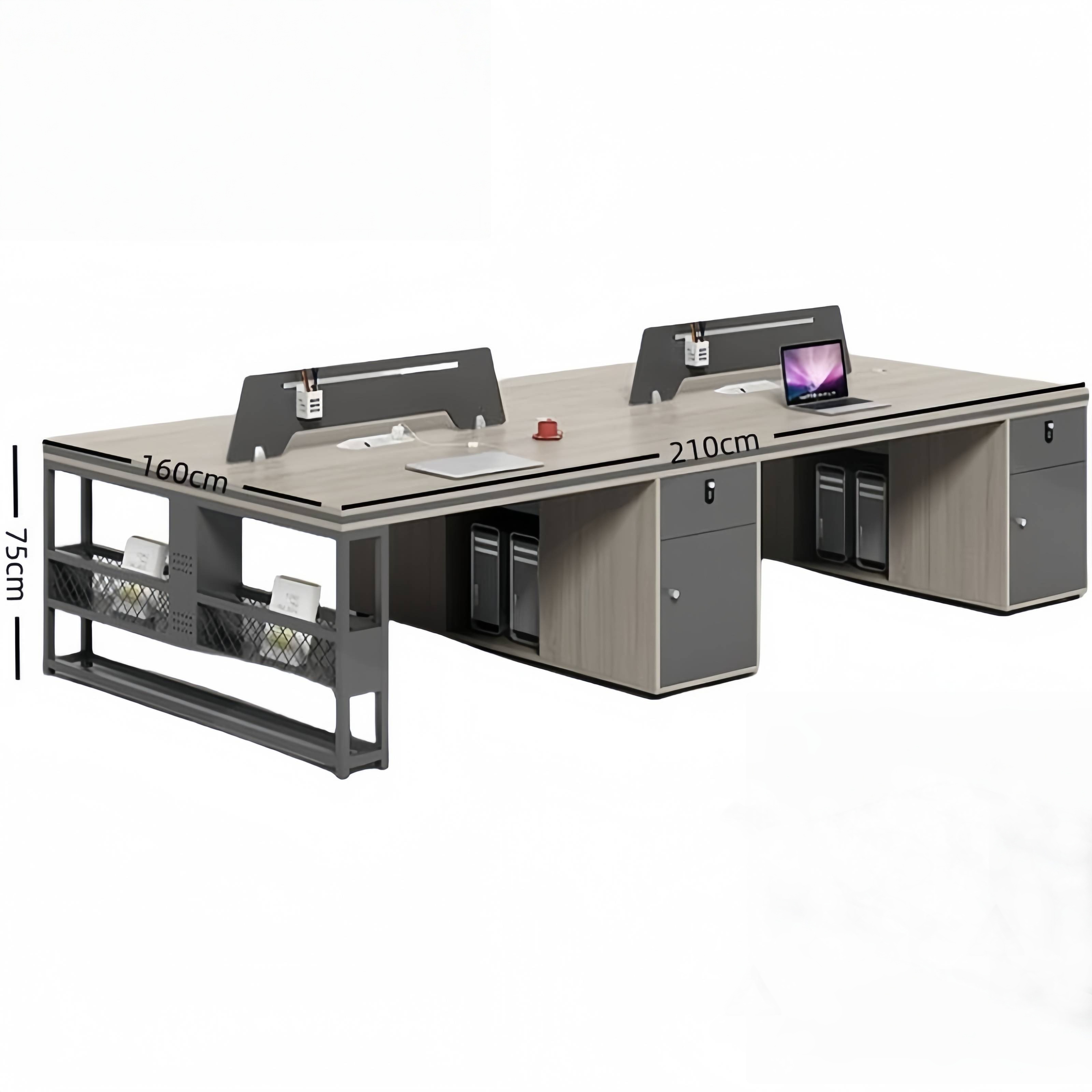 怡卓欧办公桌四人位张高清大图