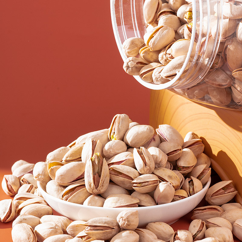 黄金果农开心果450g带壳原味开心果 450克 罐装 健康零食 大颗粒香脆美味高清大图