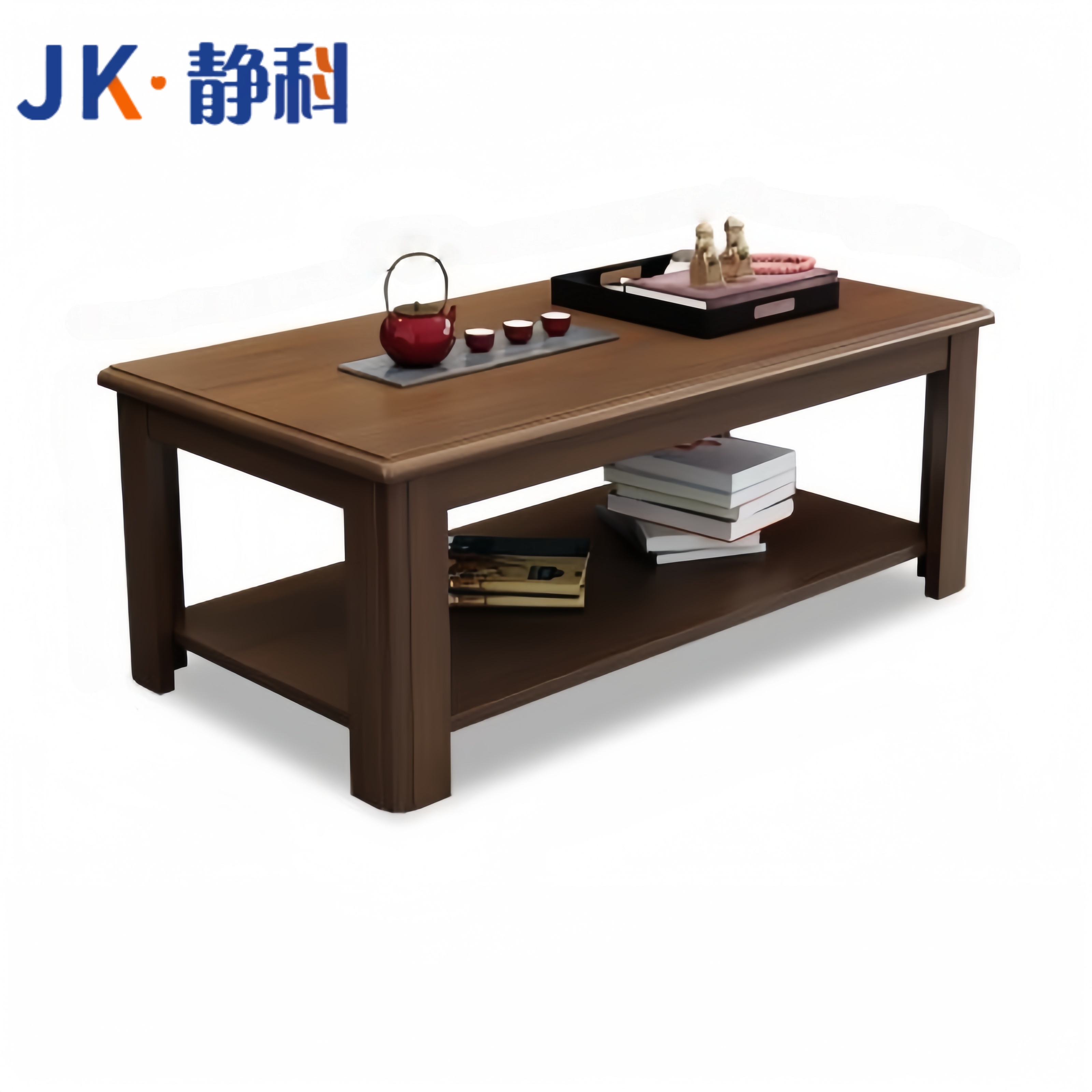 静科木质茶几120*60*45cm张高清大图