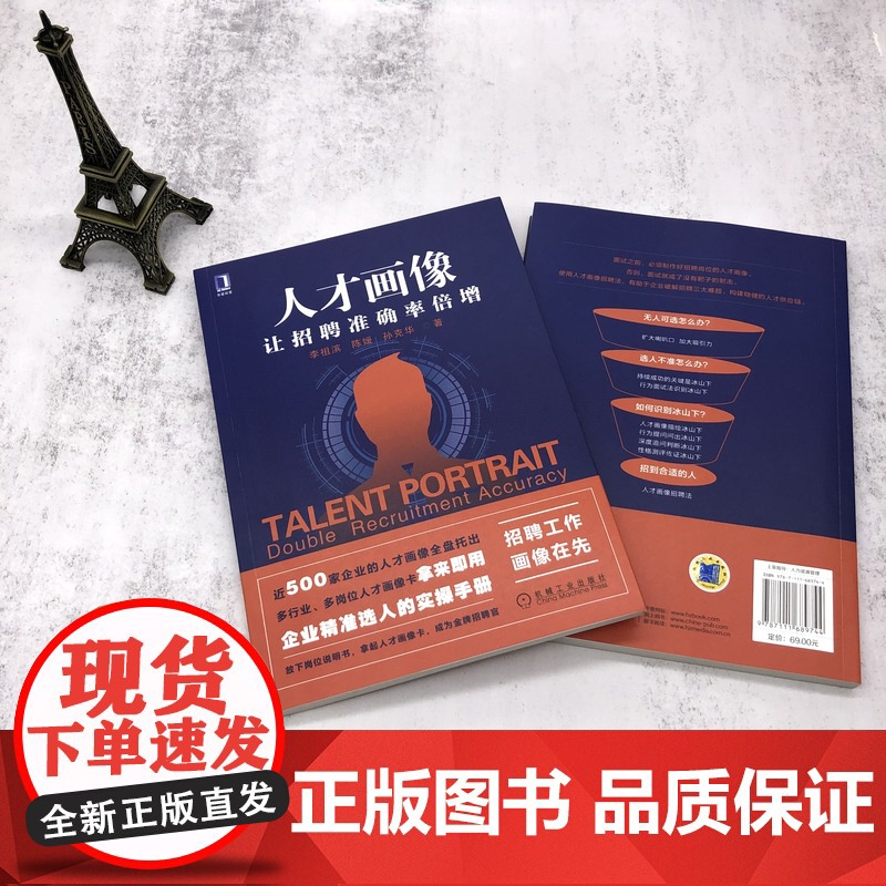 正版 人才画像 让招聘准确率倍增 李祖滨 陈媛 孙克华 企业选人 实操手册 人力资源 十大通用岗位人才画像卡高清大图