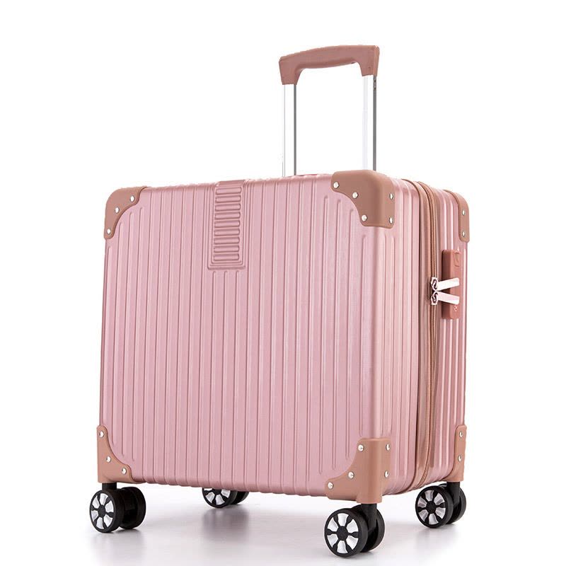 18寸小型登机箱小行李箱男女士拉杆箱旅行箱韩版复古迷你密码箱图片