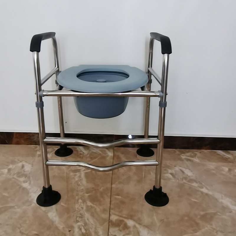 ciaa老人马桶扶手不锈钢坐便架子移动马桶增高升高器残疾人坐便椅凳子