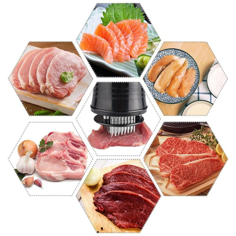 厨格格松肉针松肉器嫩肉器不锈钢断筋刀松肉锤嫩肉针牛排针扎肉针 松肉针 56针 锋利