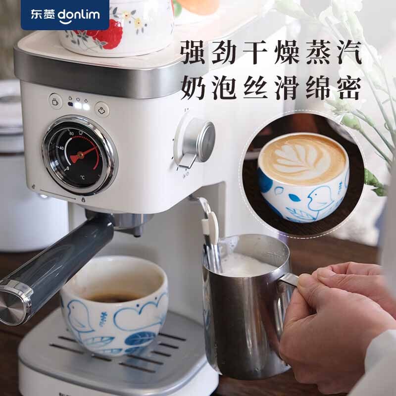 东菱(DonLim) DL-6400 意式半自动咖啡机 1.2L (台) 白色