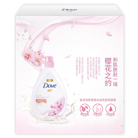 多芬(Dove)沐浴露 樱花甜香 滋养美肤 沐浴乳1KG盒装定制版[联合利华]