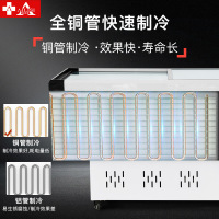 埃利斯(AILISI)1.8米岛柜 商用冷柜 冰柜 冷藏冷冻柜 商用展示柜 肉食海鲜柜 雪糕柜 推拉门