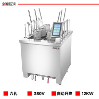 SOR松润 六眼智能升降煮面炉六眼12KW触摸控制 SOR-N127 （单位：台）