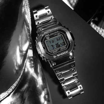 卡西欧G-SHOCK男士电波表GMW-B5000系列小方块运动手表 光动能六局电波蓝牙男士石英表
