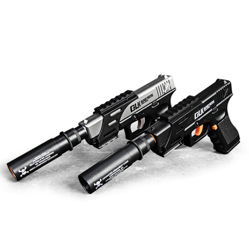 仁祥格洛克下供弹水蛋玩具枪手动回膛枪式真人cs水晶弹玩具枪