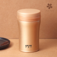 AKAW 日本进口 不锈钢焖烧罐 男女便携保温杯保温饭盒附勺便当盒 520ml AK-SJYF52 多色可选
