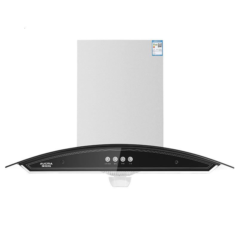 aucma澳柯玛抽排吸油烟机机械按键欧式顶吸式t塔式大吸力黑色参数